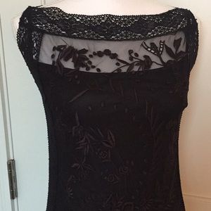 Vivienne Tam Black Lace Shoulder Dress - 1